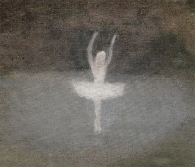 Clarice Beckett Dying Swan Norge oil painting art